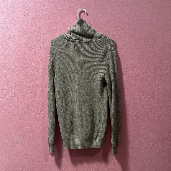 American Rag Sweater Womens Medium Tunic Knit Funnel Neck Pocket Pullover - Picture 3 of 4